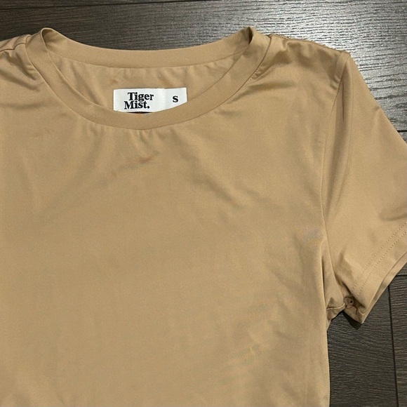 TIGER MIST Beige Women's Crop Top - Picture 2 of 2